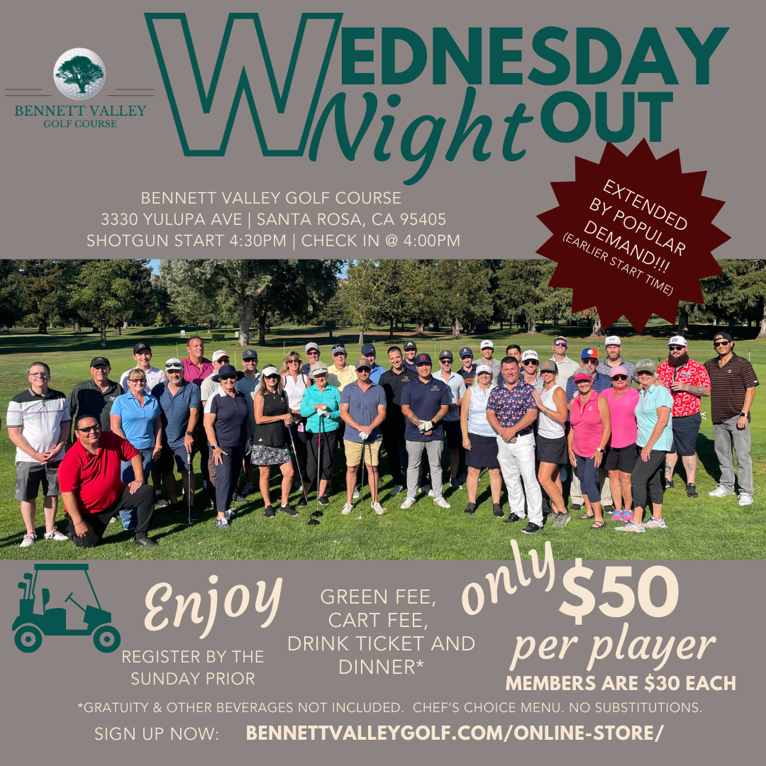 Wednesday Night Out $50 per player, per session ($30 for members)