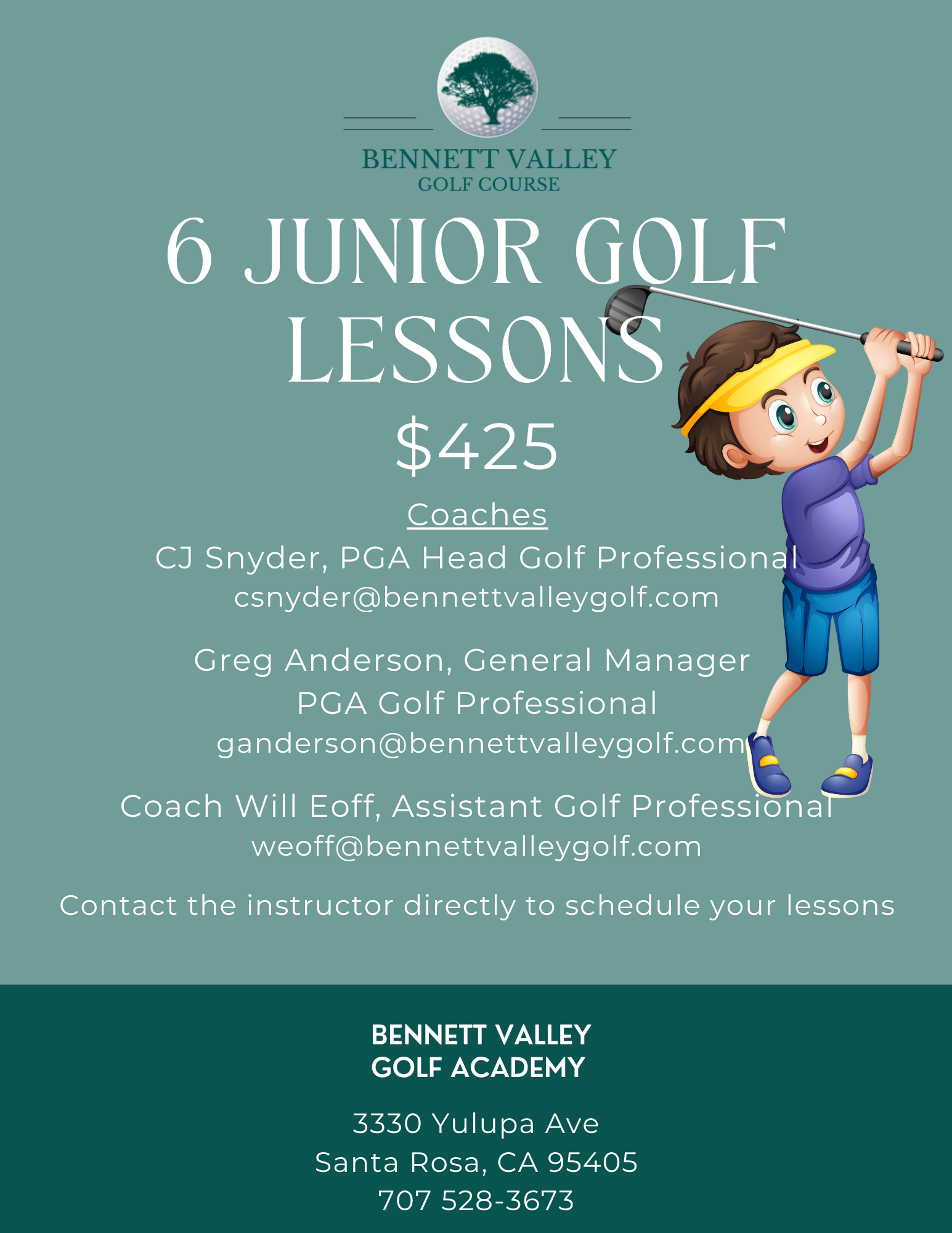 Junior BVGC Golf Lesson 6