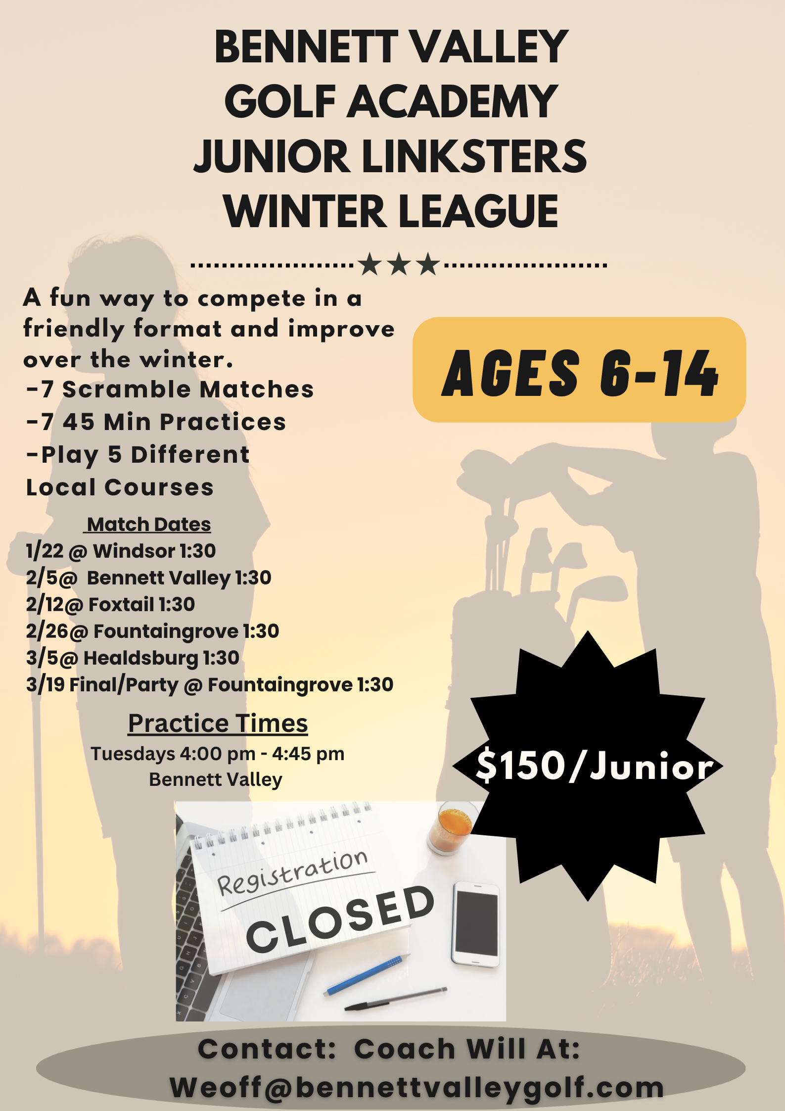 Junior Winter Golf Series Final Draft